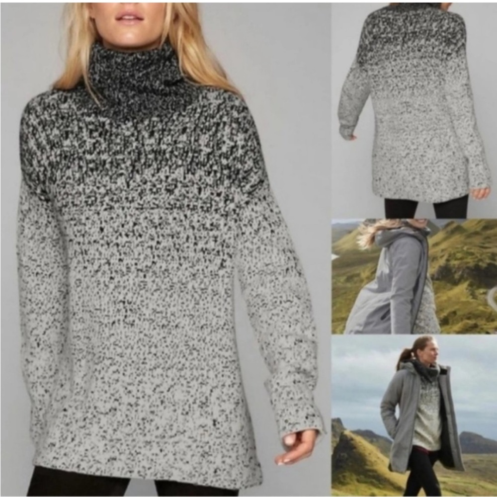 Athleta Wool Cashmere Turtleneck Sweater Size Small